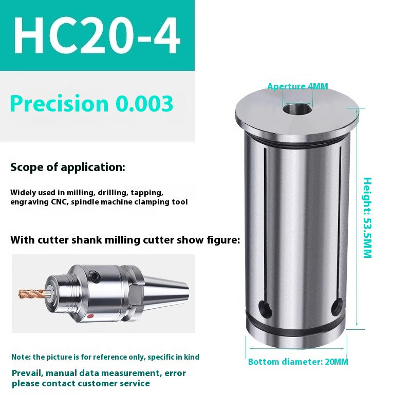 6028 Hydraulic toolholder collet high precision HC12/16/20/25/32 collet special elastic shivering nozzle hydraulic collet Shandong Denso Pricision Tools Co.,Ltd.